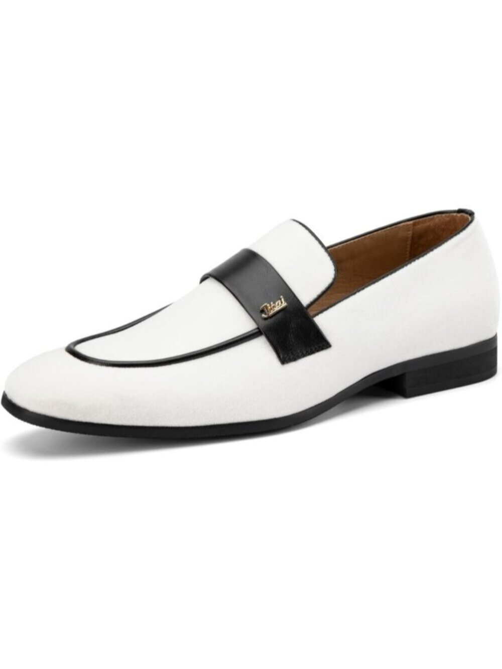 Men's White Velvet Luxury Loafers Slip On Party Fashion Pull On Dress Shoes
